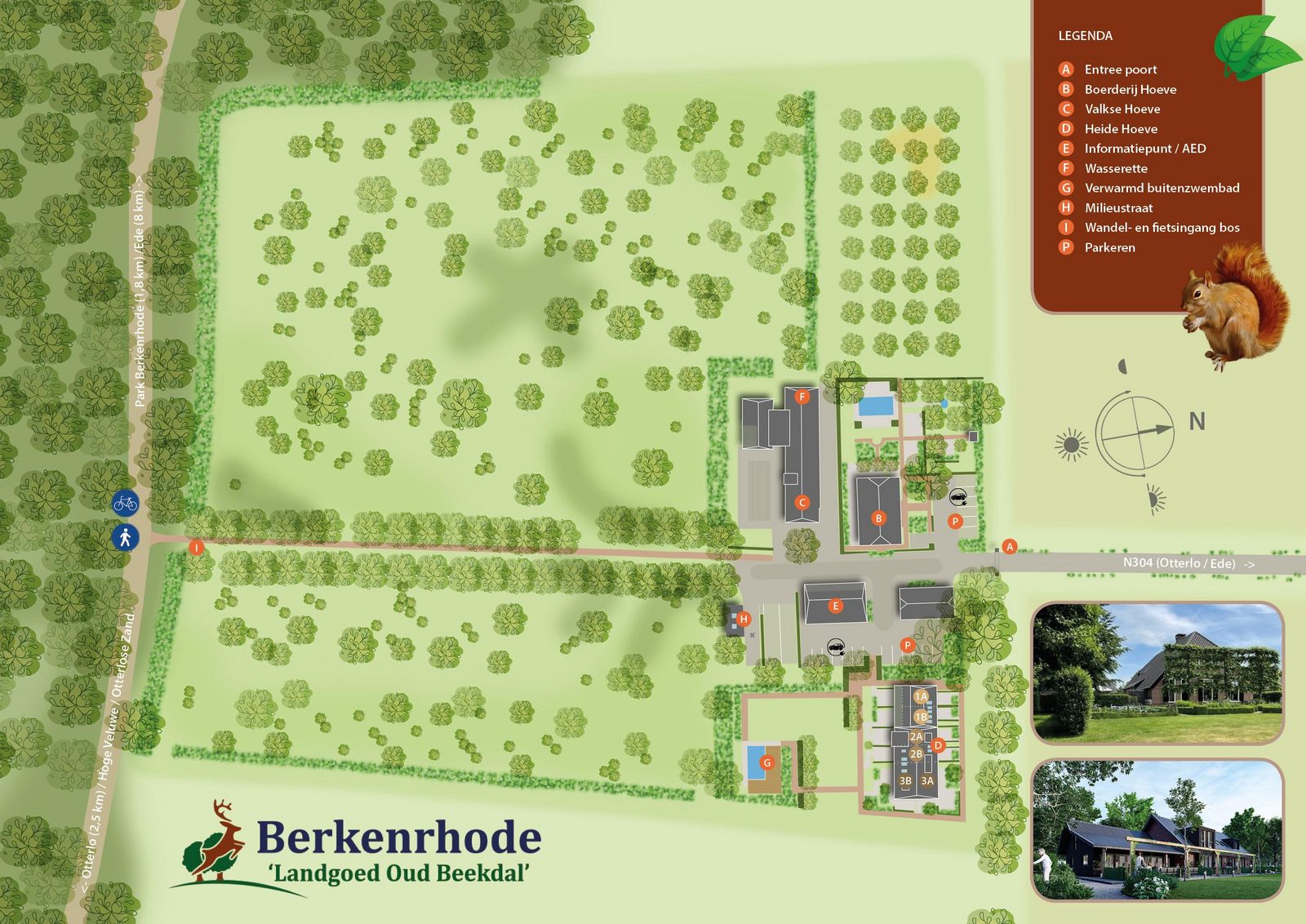Landgoed Oud Beekdal plattegrond