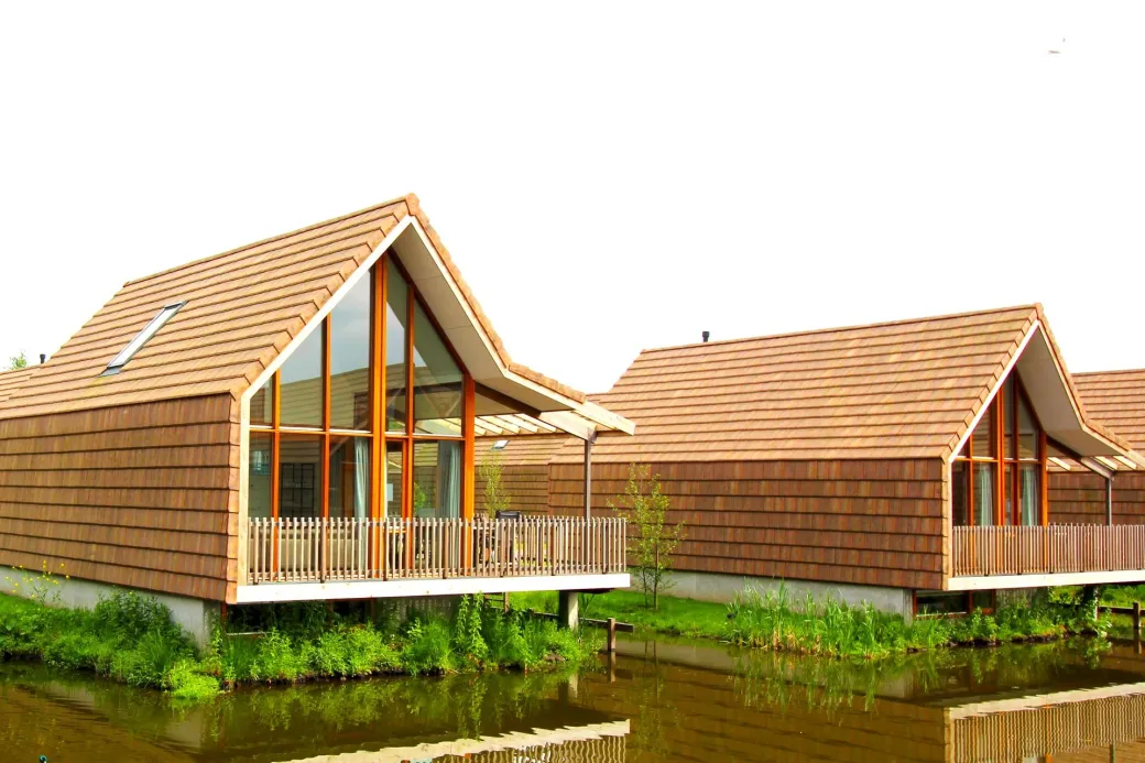 Moderne vrijstaande waterwoning op Landal De Reeuwijkse Plassen