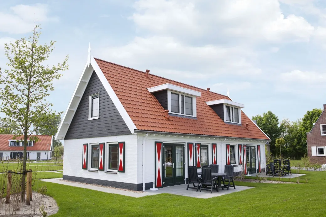 Uitstraling van de bungalows op dit park
