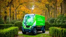 Zelfrijdende bezorgrobot op Landal Landgoed 't Loo