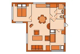 Vakantiebungalow B4A op Bikkels 4 Personen