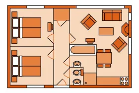 Vakantiebungalow B4B op Bikkels 4 Personen
