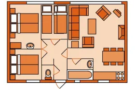 Vakantiebungalow B6A op Bikkels 6 Personen