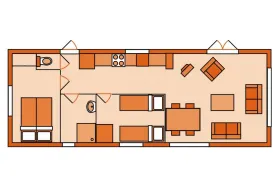 Vakantiebungalow EM4K op Egmond aan Zee 4 Personen