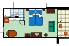 Vakantiebungalow HA2 op Ferienpark Hambachtal 2 Personen