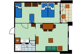 Vakantiebungalow HA3K op Ferienpark Hambachtal 3 Personen