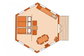 Vakantiebungalow Hunzetent op Hunzedal 4 Personen