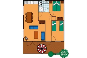 Vakantiebungalow KD4 op Kijkduin 4 Personen