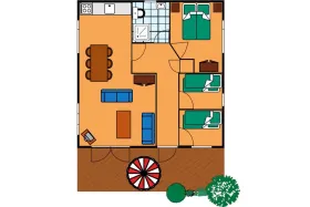Vakantiebungalow KD6 op Kijkduin 6 Personen