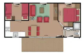 Vakantiebungalow AS4A op Klein Vink 4 Personen