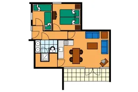 Vakantiebungalow KV4 op Klein Vink 4 Personen