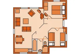 Vakantiebungalow T5A op Kustpark Texel 5 Personen