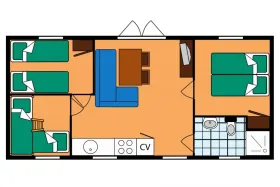 Vakantiebungalow RP6A op Roompot Beach Resort 6 Personen
