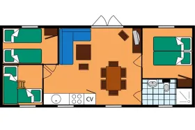 Vakantiebungalow RP6B op Roompot Beach Resort 6 Personen