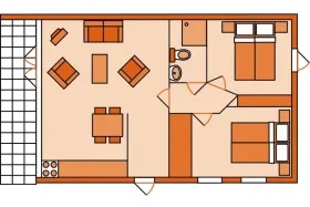 Vakantiebungalow S4A op Schaapskooi 4 Personen
