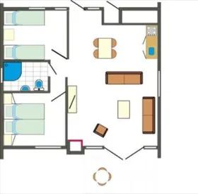 Vakantiebungalow Comfort Plus op Vakantiedorp Het Grootslag 4 Personen