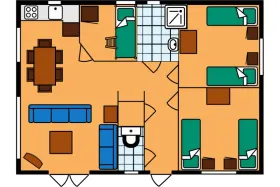 Vakantiebungalow WVR6 op Wolfsven 6 Personen
