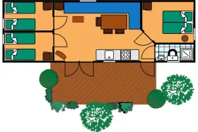 Vakantiebungalow WVS6 op Wolfsven 6 Personen