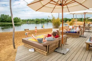 Het zwembad op Landal Hoog Vaals.