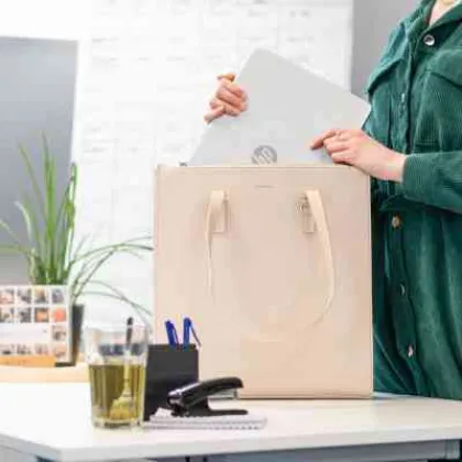 Speciale tas voor je laptop. Handig voor op vakantie!