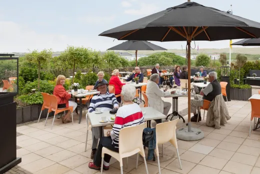 Het terrras van GrandcafÃ© Restaurant Brood