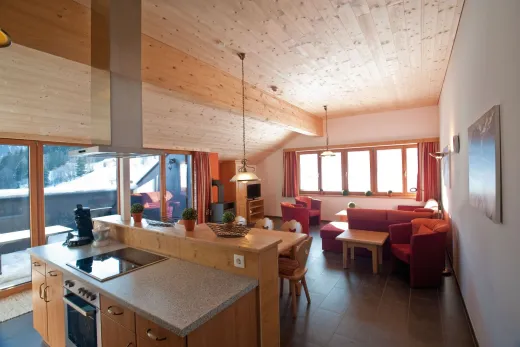 De inrichting van 1 van de appartementen