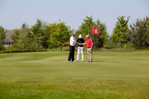9-holes golfbaan met b-status naast het park