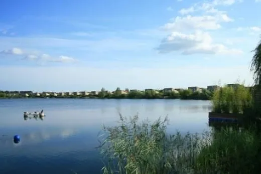 Mooi uitzicht over het water