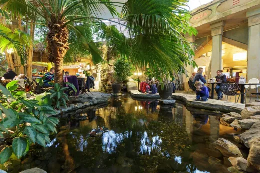 De vijver in de Market Dome