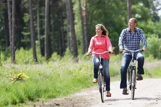 Fietsen kan rondom het park genoeg