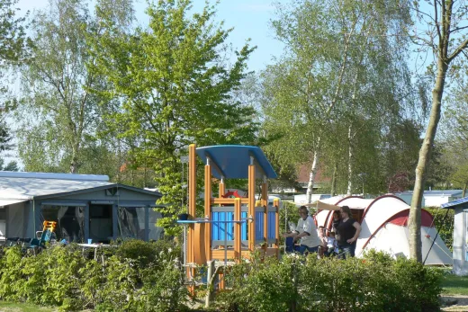 De kampeerplaats
