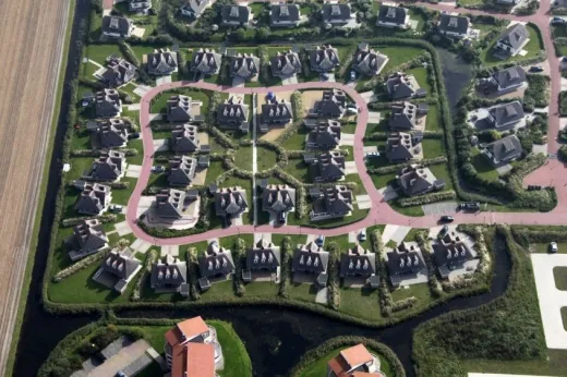 Luchtfoto van het park