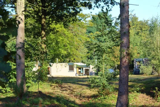 1 van de bungalows in de bosrijke omgeving