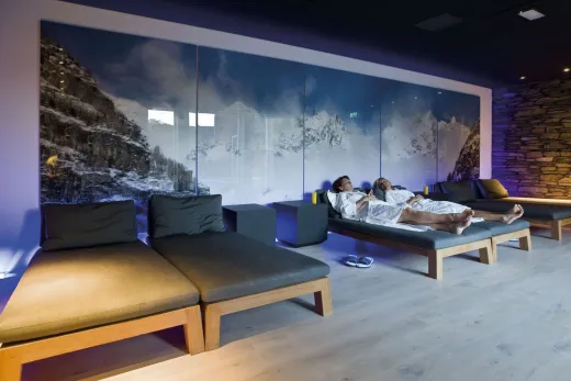 De ontspanningsruimte in de Spa en Wellness