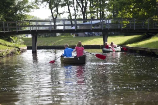 Varen rondom het park