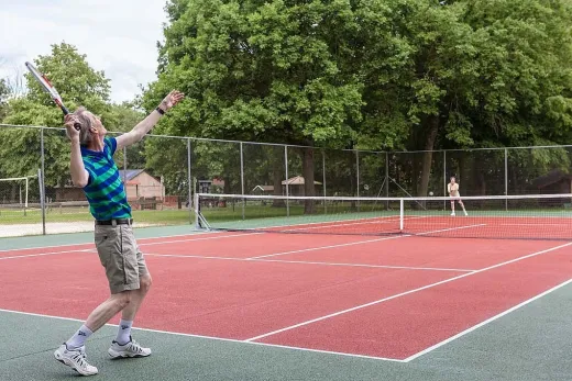 Tennisbaan op Landal Landgoed De Elsgraven