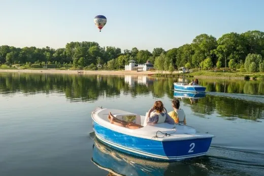 Stel vaart over het meer