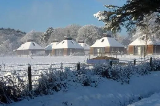 Sfeerimpressie van het park in de winter