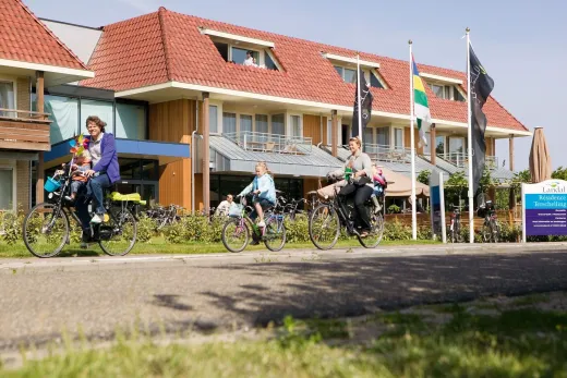 Buitenkant van de appartementen