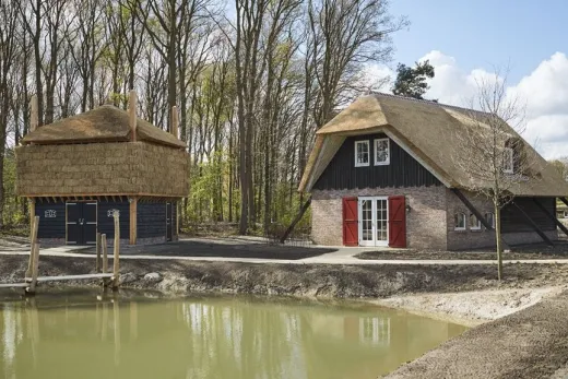 De voorkant van vakantiewoning de Schaapskooi