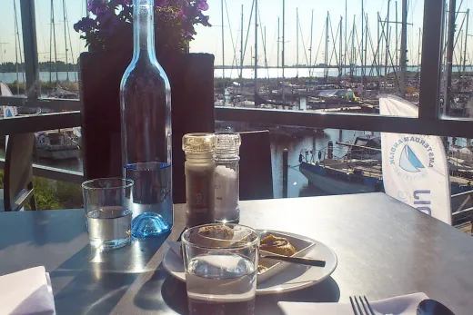 Eten en drinken op het terras