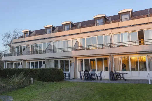 Buitenkant van het appartementencomplex
