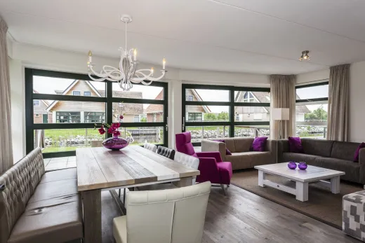 De binnenkant van 1 van de waterwoningen